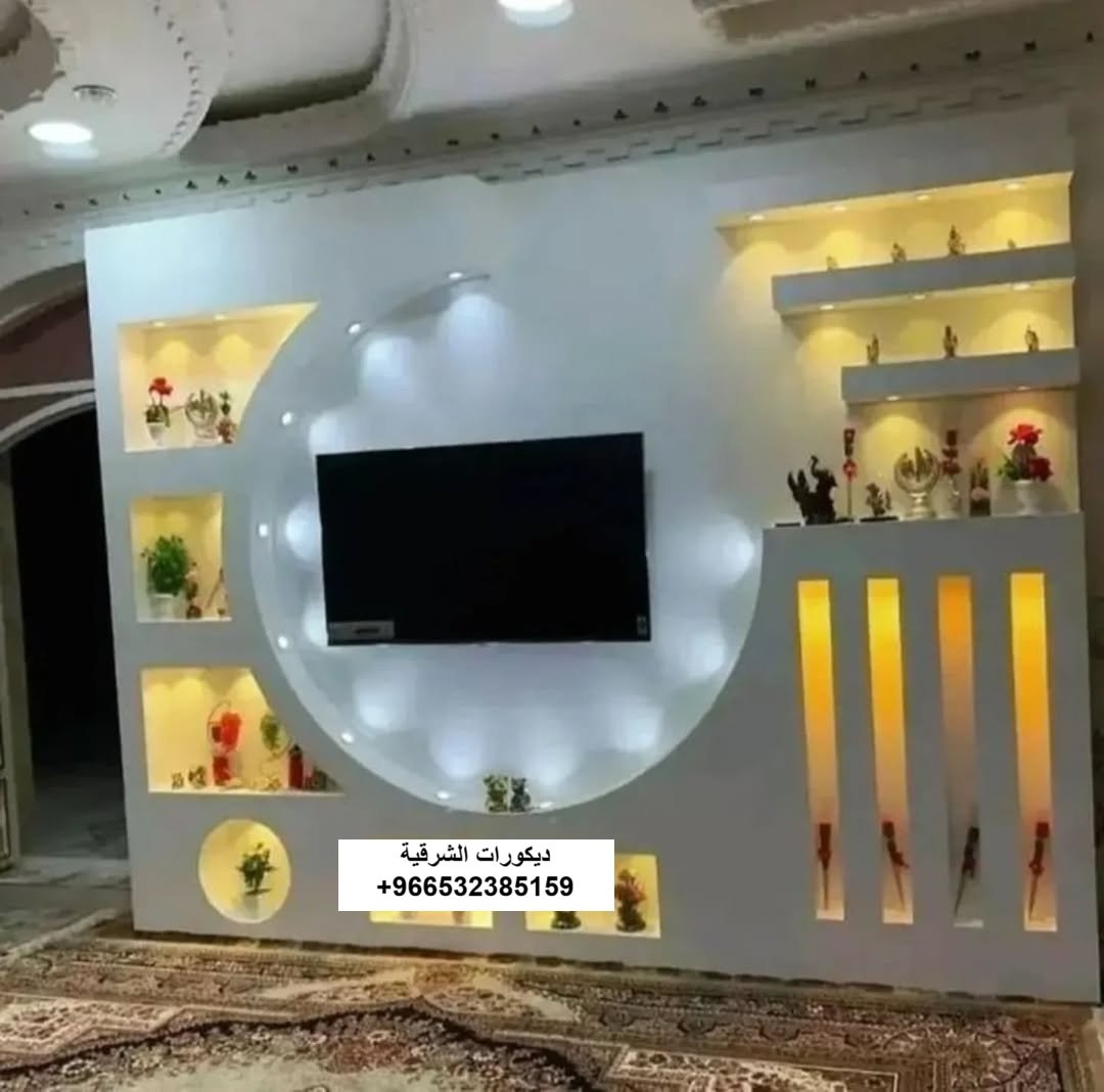 ديكورات شاشات التلفاز - ديكور وتشطيبات